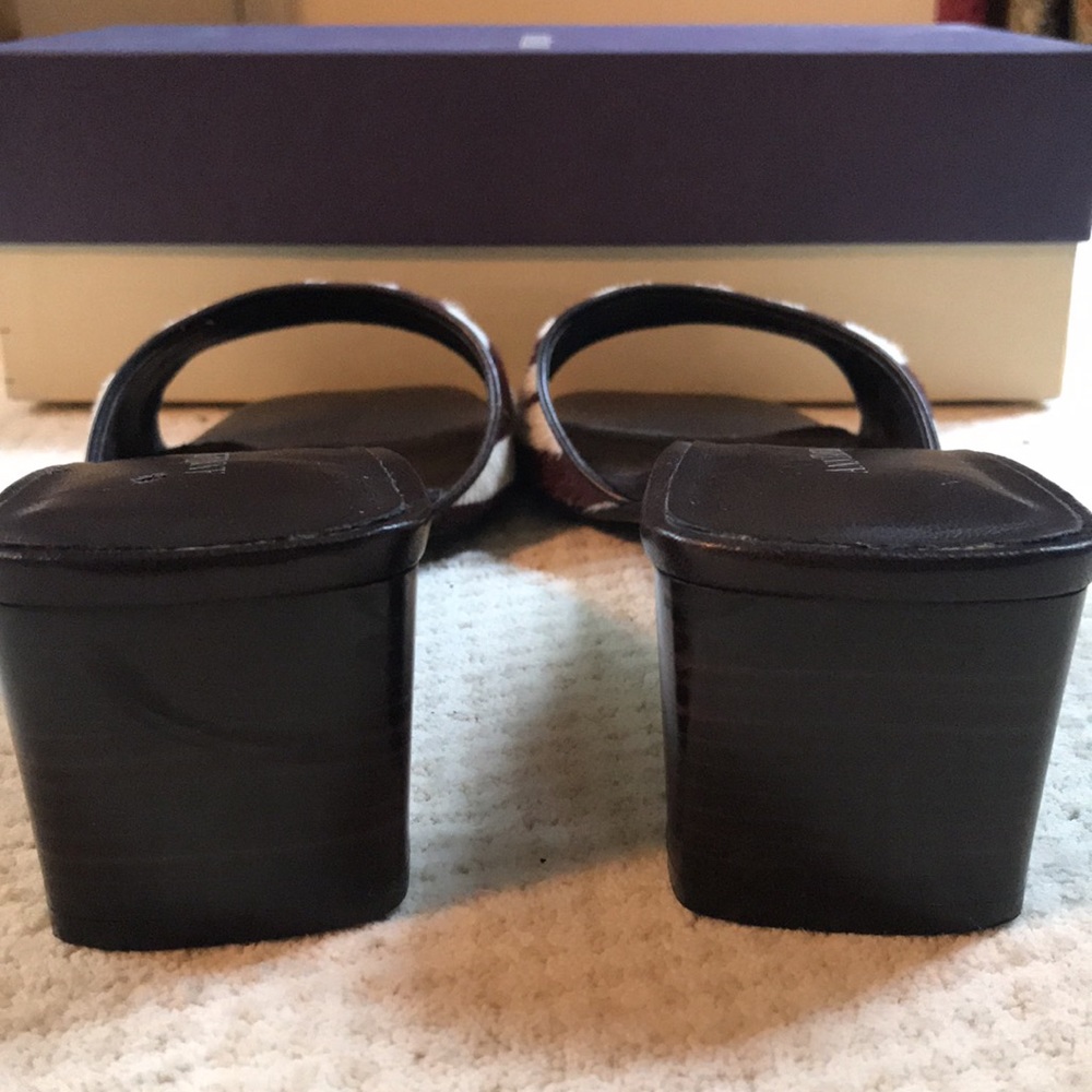 🐄Vtg Ann Taylor calfhair slides🐄 - Picture 6 of 7